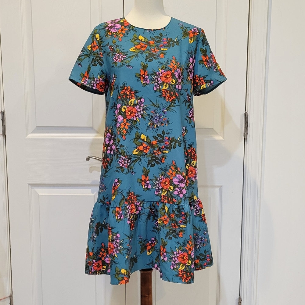 Halogen Floral Shift Dress Q26